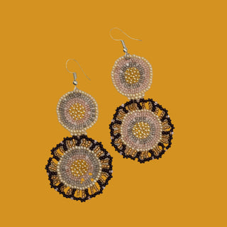 Rafia Hoop Earrings