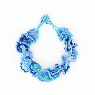 Frilly Floral Bracelet
linked chain