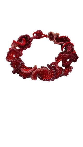 Frilly Floral Bracelet
linked chain