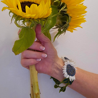 Velvet Sunflower Bracelet