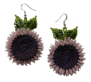 Velvet Sunflower Earrings