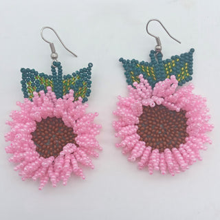 Velvet Sunflower Earrings