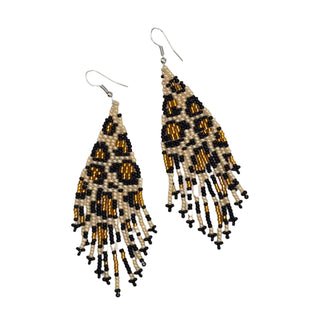 Cheetah Tassel Earrings