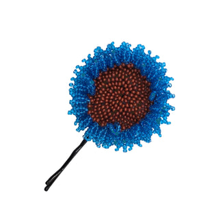 Velvet Sunflower Hair Clip