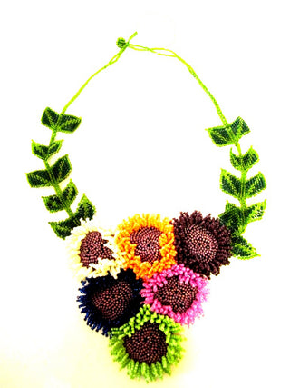 Velvet Sunflower Necklace