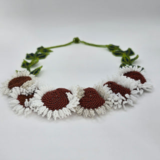 Velvet Sunflower Necklace