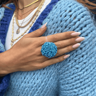 Azure Elegance Ring