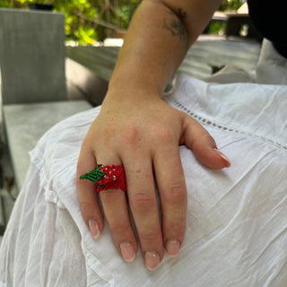 Strawberry Serenade Ring